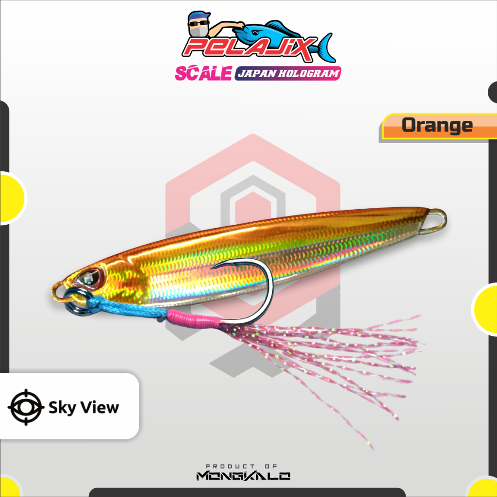 Mongkalo Pelajix Sisik-Kecil noGID noMotif Candy 60 Orange