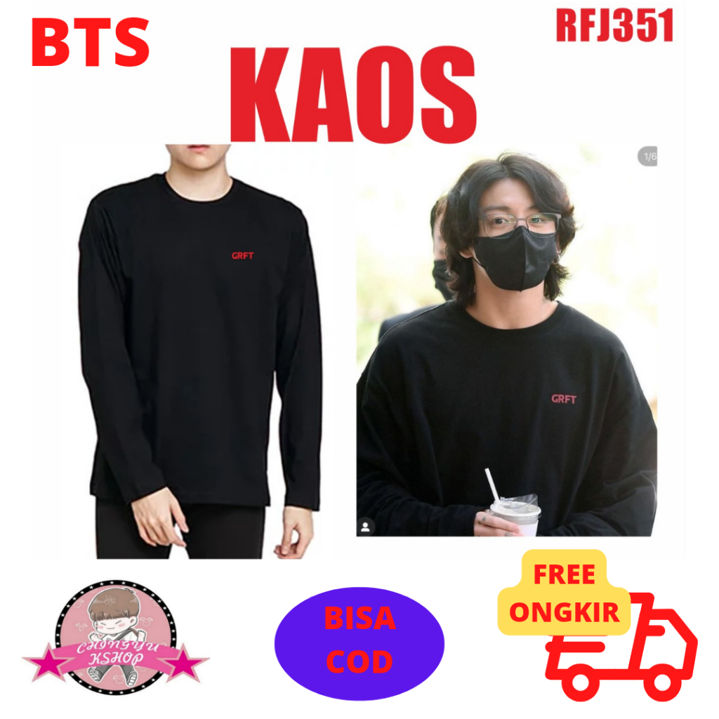 (RFJ351) Baju Kaos Bts Jungkook