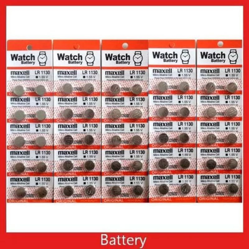 BATRE MAXELL KANCING BATERAI BATTERY AG13 SR LR 44 LR44 L1154F GROSIR JAM