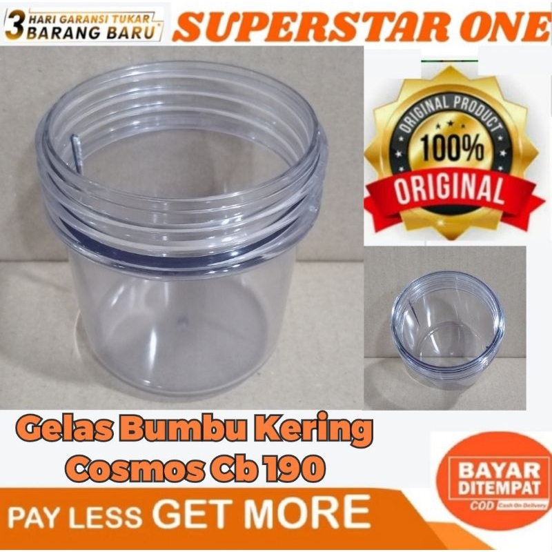 Bumbu Kering gelas Blender cosmos cb 190 , CB - 190 ORIGINAL