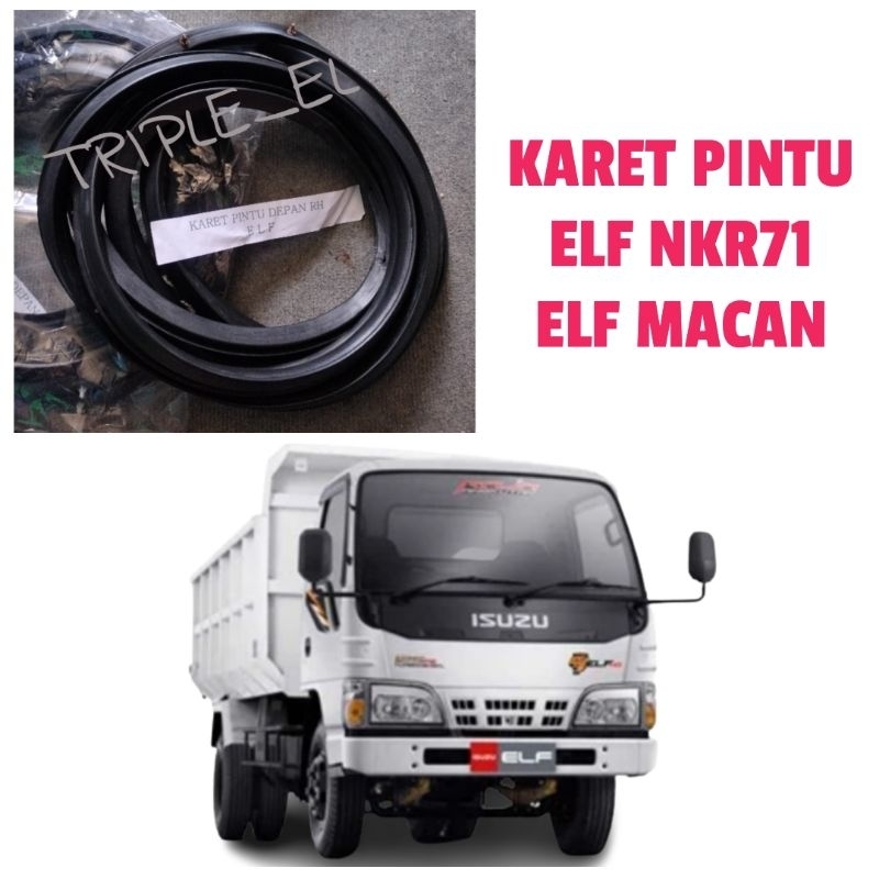 KARET SPONE PINTU DEPAN ISUZU ELF NKR71 MACAN LAMA