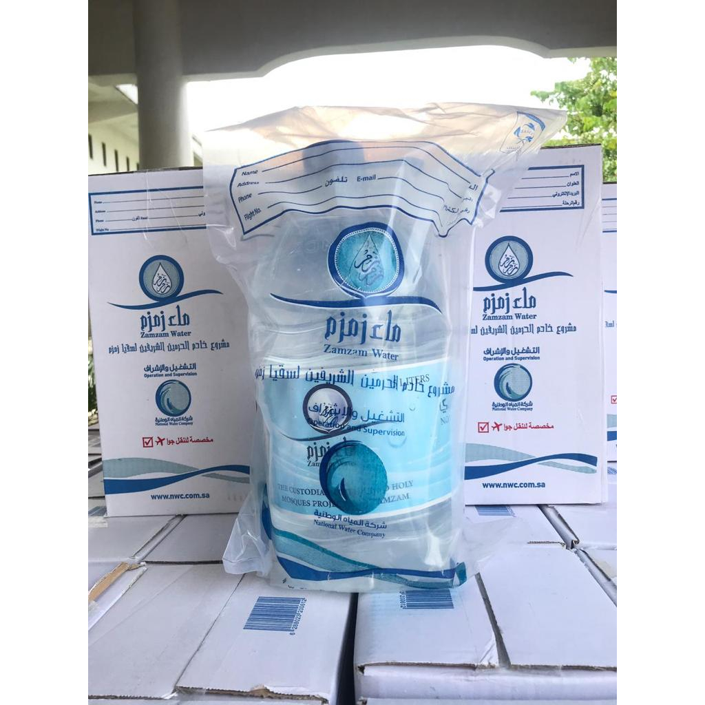 

Air Zam Zam 5 liter Asli/ Zam Zam Water 5lt Original/ Air ZamZam 5lt Ori Makkah Arab