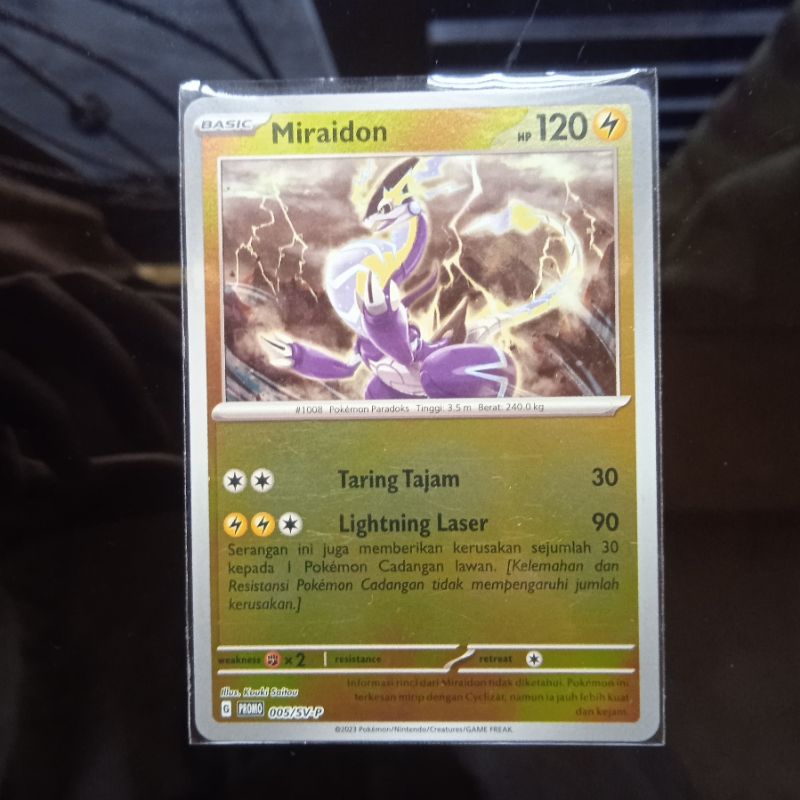 Miraidon Promo 005/SV-P Pokemon TCG Indonesia Trading Card Game