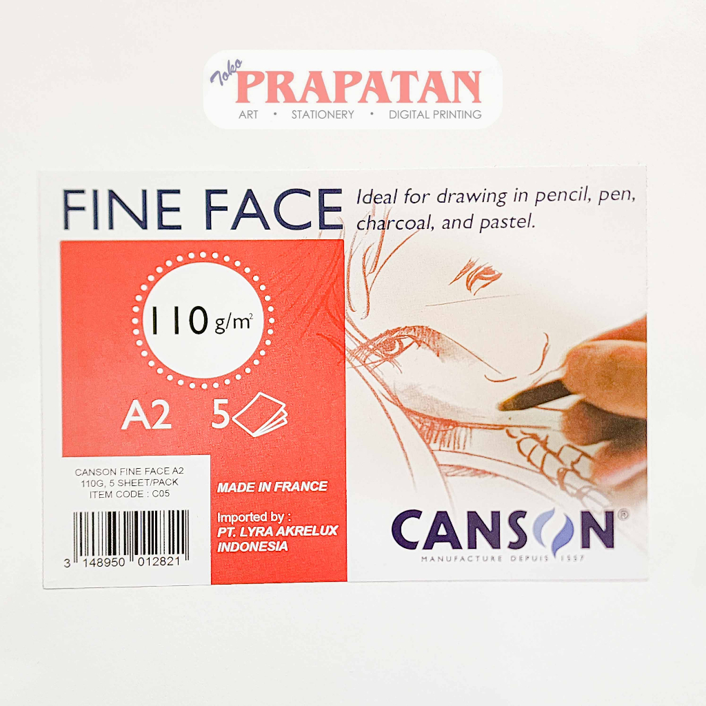 

HJK Canson Fine Face A2 Drawing Paper 110gsm Kertas Gambar