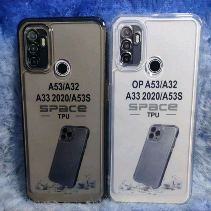 SOFTCASE BENING OPPO A53 / A33 / A32 / A53S 2020 CASE CLEAR SPACE TPU SLIKON TRANSPARAN