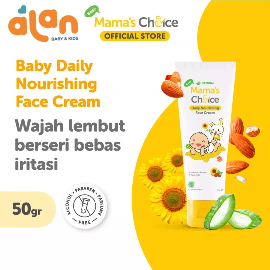 Mama's Choice 159143 Daily Nourishing Face Cream - Krim Wajah Untuk Anak