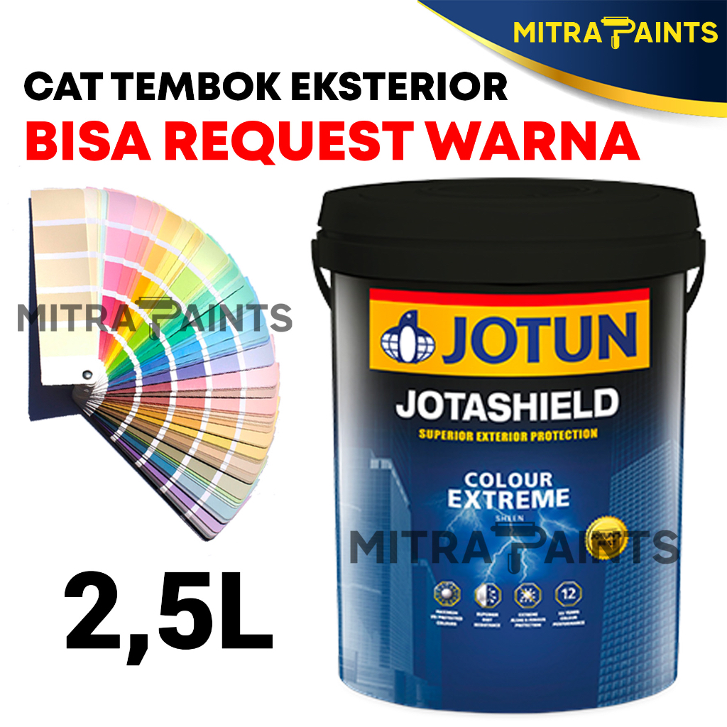 GARANSI (NCIS) CAT TEMBOK EKSTERIOR JOTUN JOTASHIELD COLOUR EXTREME 2,5 LITER GALON / BISA REQUEST