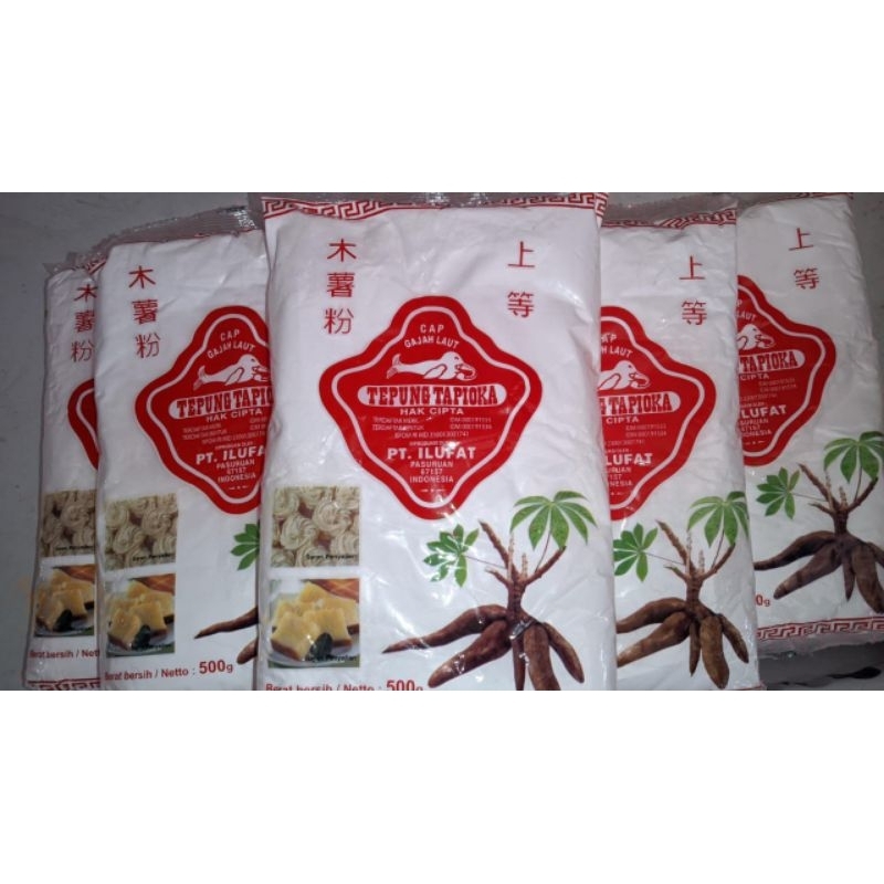 

Tepung Tapioka Cap Gajah Laut 500gr