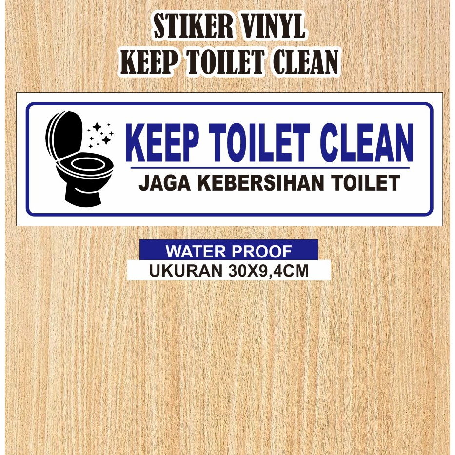 

Sticker toilet waterproof / stiker kebersihan toilet