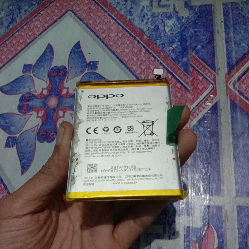 BATERAI ORI COPOTAN OPPO A3S/A5S/A7/A12 NORMAL TESTED