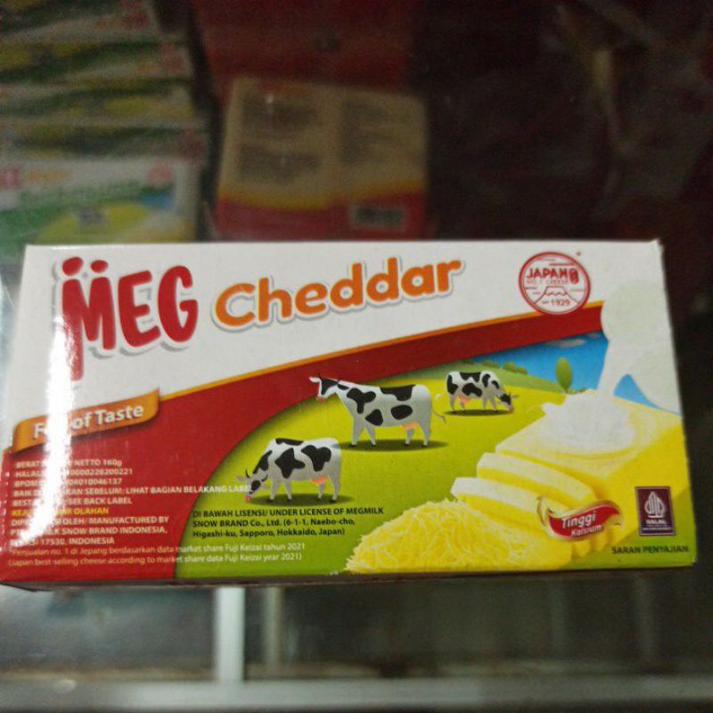 

Keju MEG MERAH 160gr Cheddar Cheese Murah Ekonomis