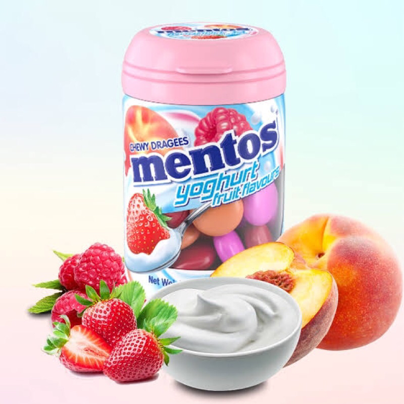 

Mentos Yoghurt Fruit Flavours 120 gr