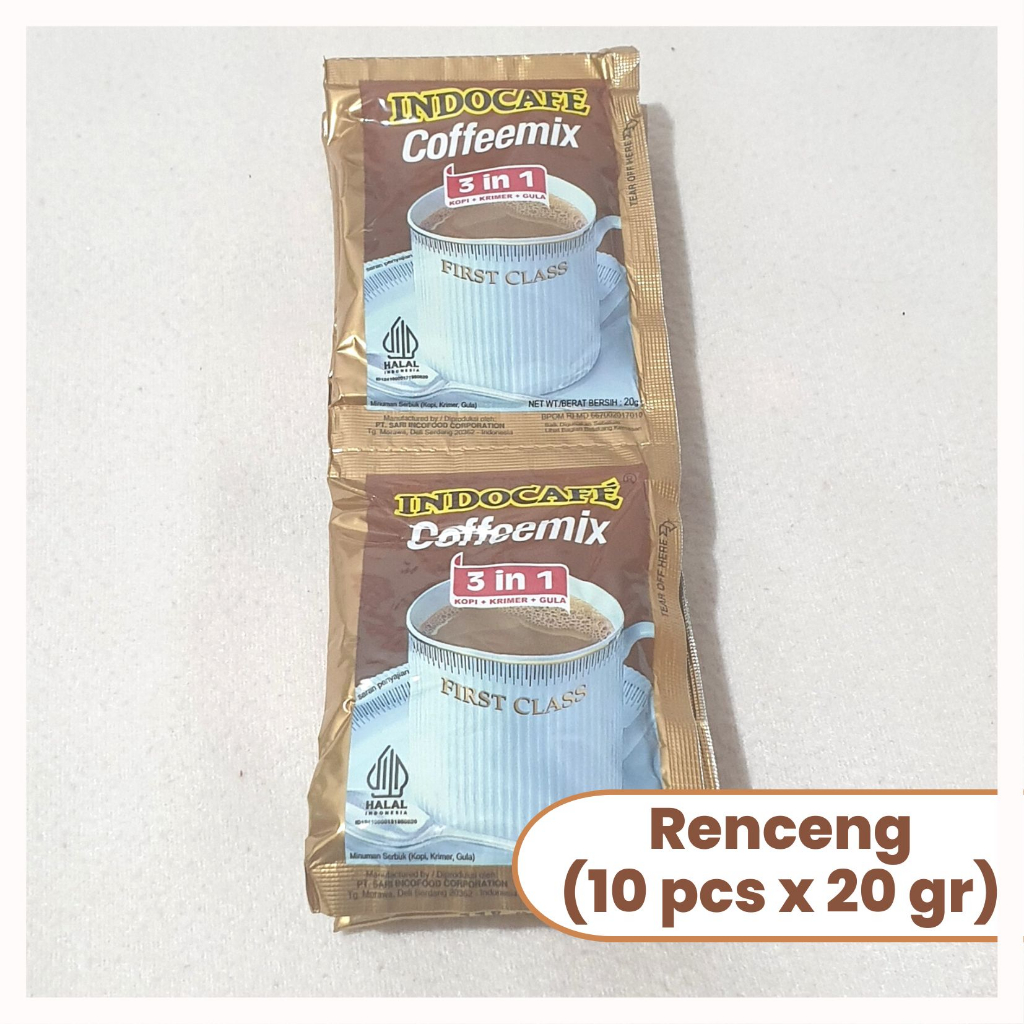 

Indocafe Coffemix 3 in 1 Renceng (10 sachets x 20 gr)