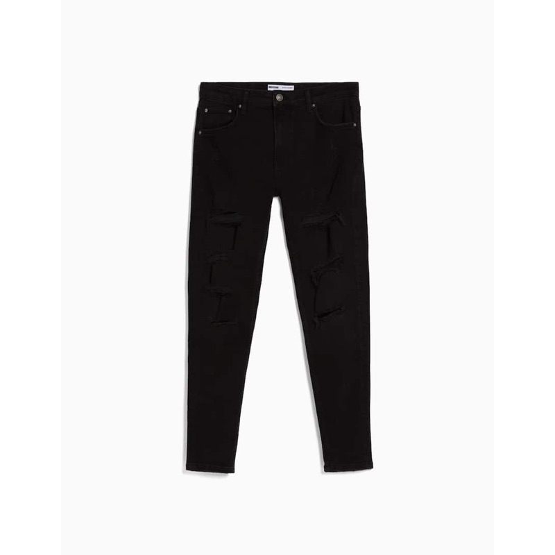 BERSHKA JEANS RIPPED SUPER SKINNY NEW ORIGINAL