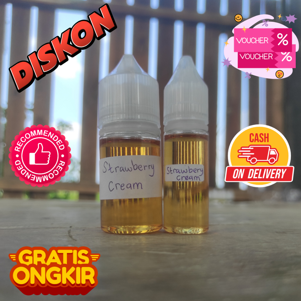 ESSEN MURNI AROMA STRAWBERRY CREAM,ESSEN BIANG MURNI