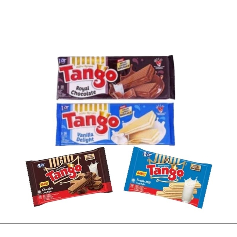 

Tango Wafer Coklat & Vanila ukuran 47gram & 110gram