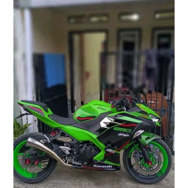Decal Striping Ninja 250 Fi New 2018 2022 Stiker Variasi Motif Zx 10R Lis Merah