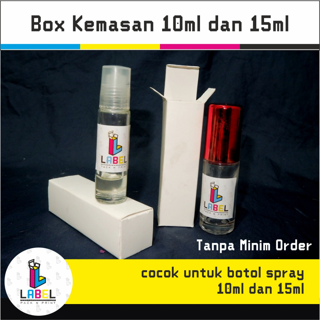 

DUS / Box Botol Roll on 8ml 2,5 x 2,5 x 9 (cm) POLOS Bahan ivory 300gsm