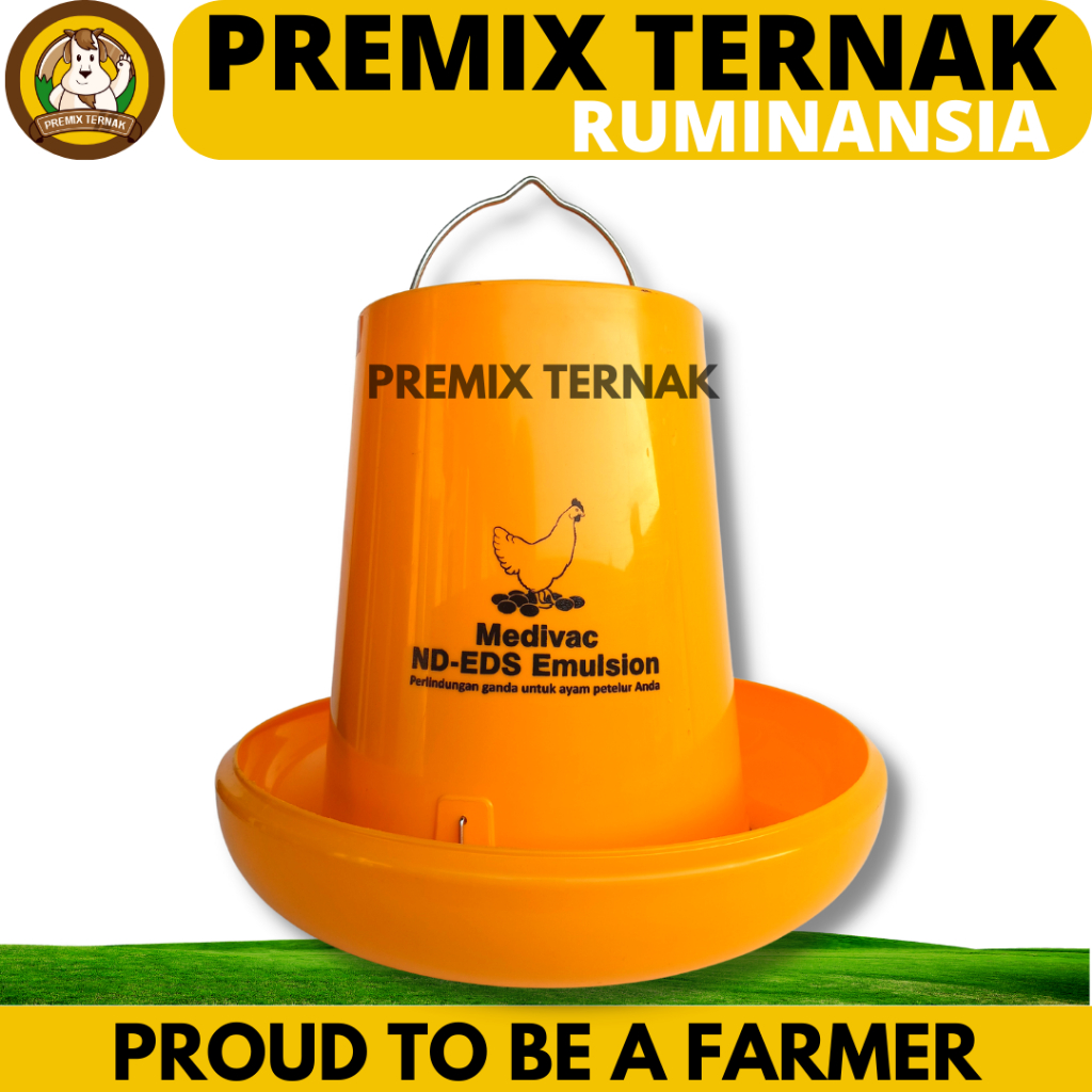 TEMPAT RANSUM PAKAN AYAM 5KG - Tempat Makan Ayam 5KG MEDION
