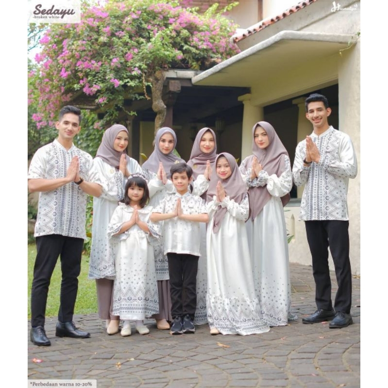 Sarimbit Sedayu Series by Hasnaliya family set lebaran 2024 gamis tunik Koko dewasa anak couple muslim (pre order)