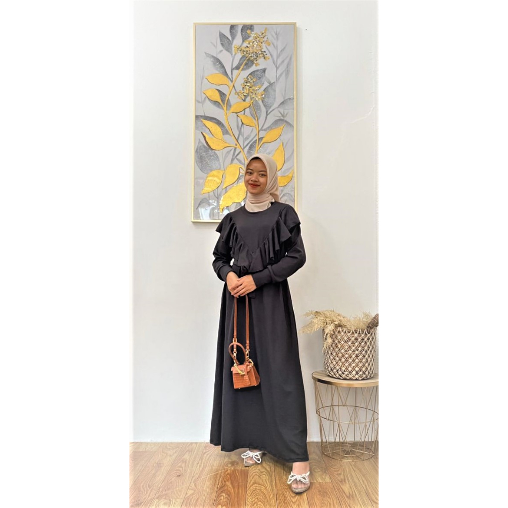 CM / Lady dress bahan knit / syari bahan knit / gamis bahan kenit