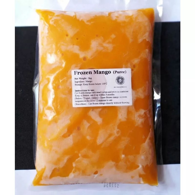 

Frozen Mango Puree 1 Kg Mangga Harum Manis Puree Beku