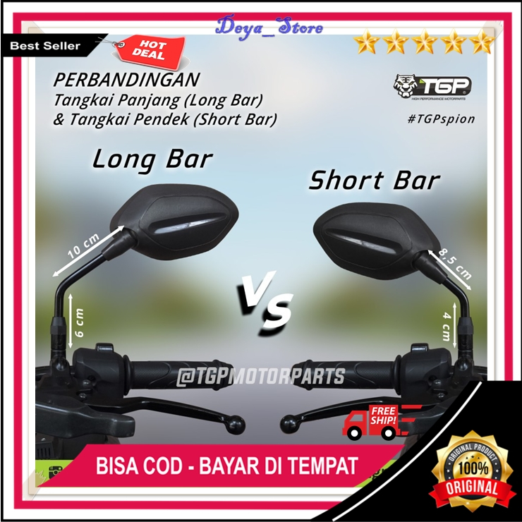 Kaca Spion Cembung Motor Kaca Spion TGP EVO Kaca Motor Spion Beat F1 Vario 125 Scoopy Original TGP