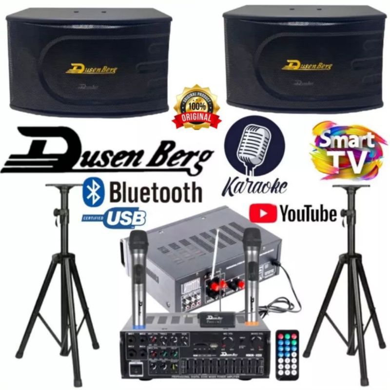 Paket sound system Karaoke set Dusenberg lengkap / Original