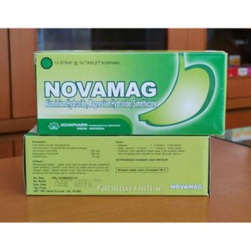novamag strip isi 10 tablet / novamag tablet / obat maag murah