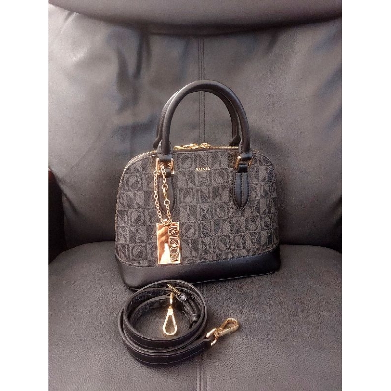 Bonia Original Alma Monogram Black