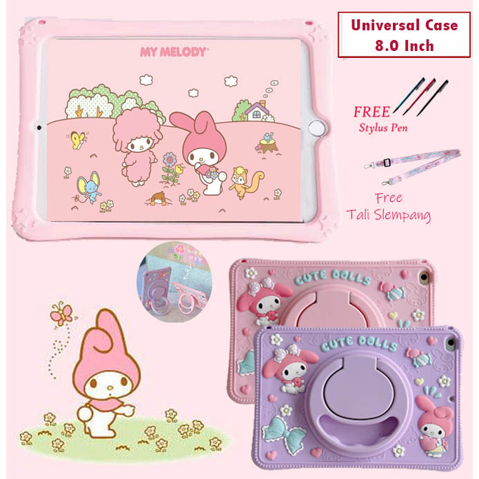 Olike EduTab Edu Tab E1 8 Softcase Soft Case Anak Kids Rotate Rotating 360 Melody Kuat Banting Lucu 