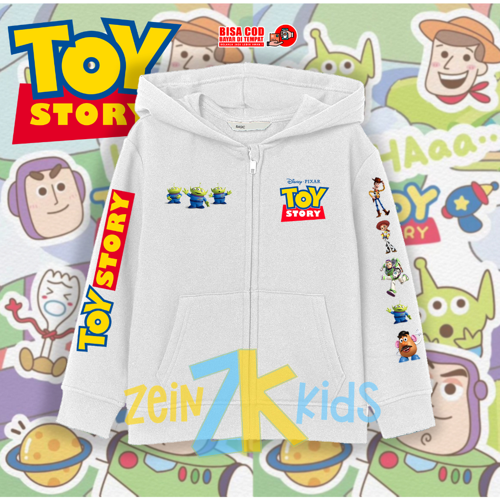 Hoodie Zipper Anak Toy Story / Hoodie Sweater Anak Toy Story