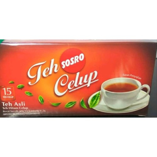 

TEH SOSRO CELUP ISI 15 PCS @2 GRAM TEH ASLI