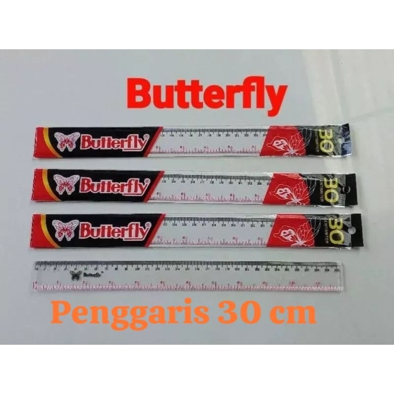 

Penggaris 30 cm / Penggaris 30 cm Butterfly / Penggaris Butterfly 1 Pc