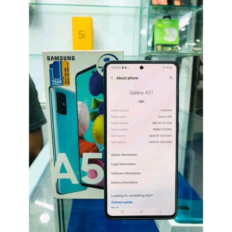 Hanphone Second Samsung A51 Ram 8/128