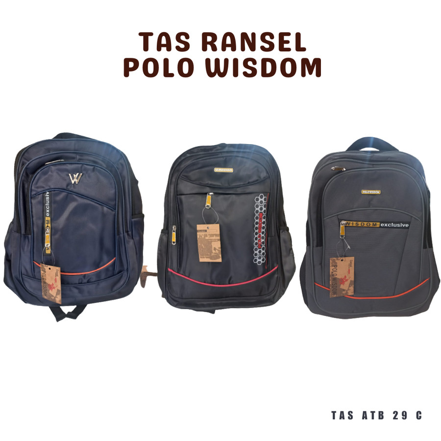 Tas Ransel Sekolah/Kuliah/Kerja Polo Wisdom ATB 29 C