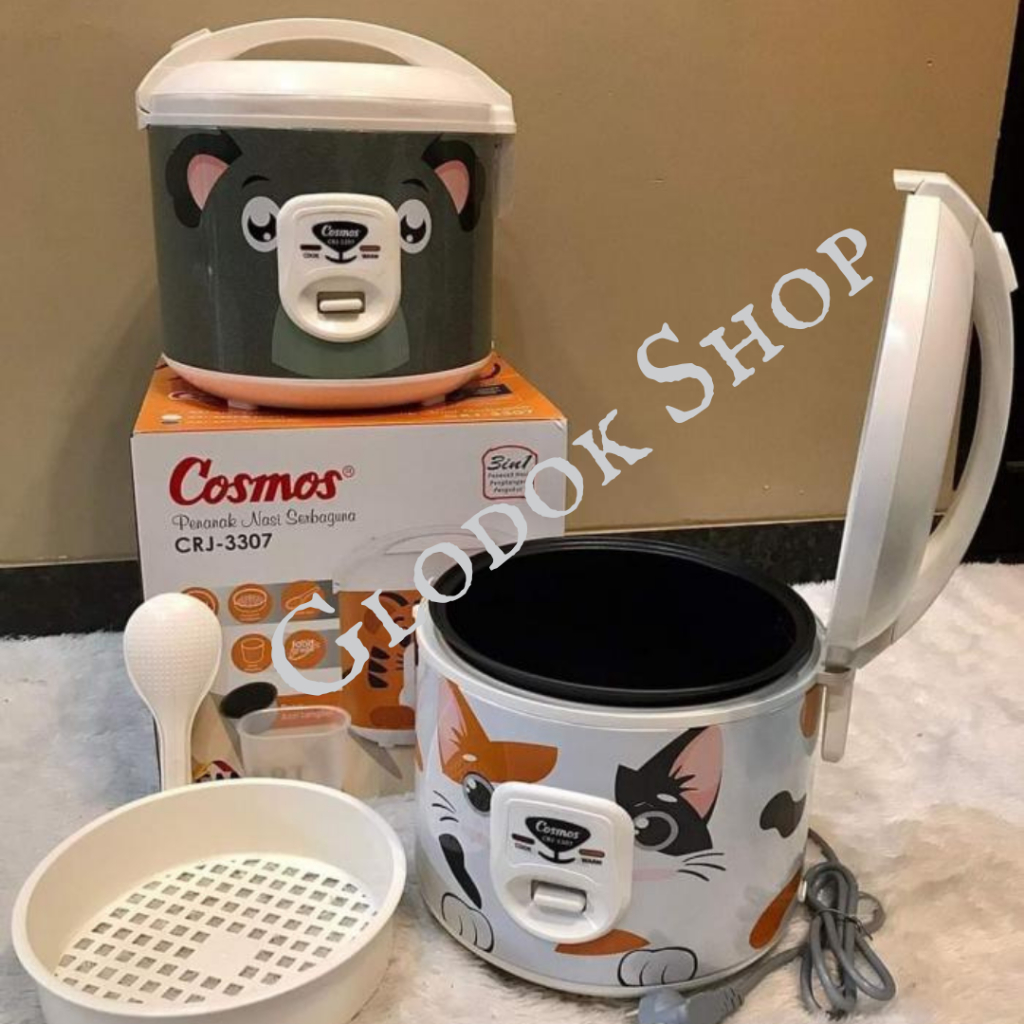Cosmos CRJ-3307 Rice Cooker 1.8 Ltr Mejikom Anti Lengket Penanak Nasi BATAM