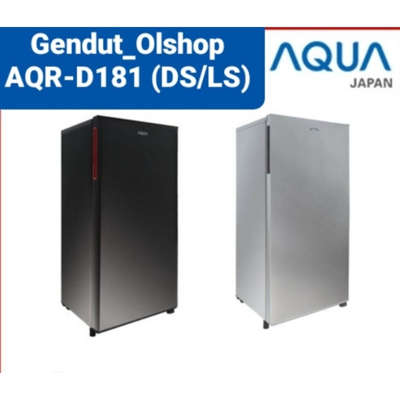 (Khusus Wilayah Kota Palembang) Lemari Es/KULKAS 1 PINTU AQUA AQR-D181-DS/LS (Polos) Palembang