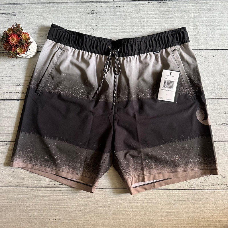 HURLEY celana pendek volley phantom sunset volley hitam NEW ORIGINAL 100%