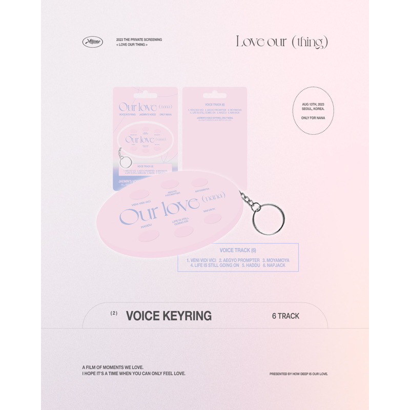 baca deskripsi  HDOL VOICE KEYRING USB SCREENING JAEMIN NCT
