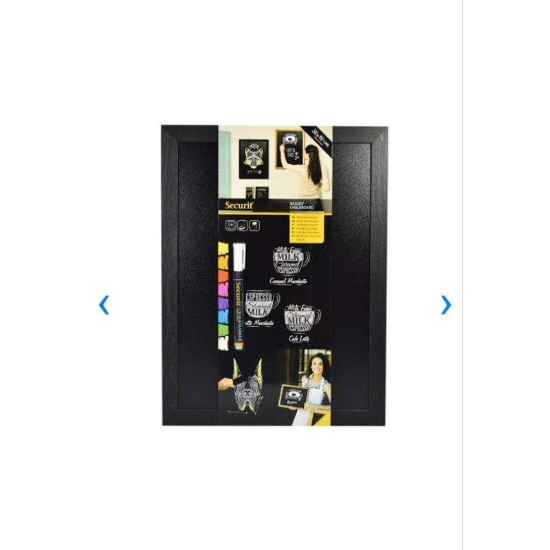 

Securit papan buletin chalk board dengan frame 30x40cm papan tulis kapur/papan menu cafe