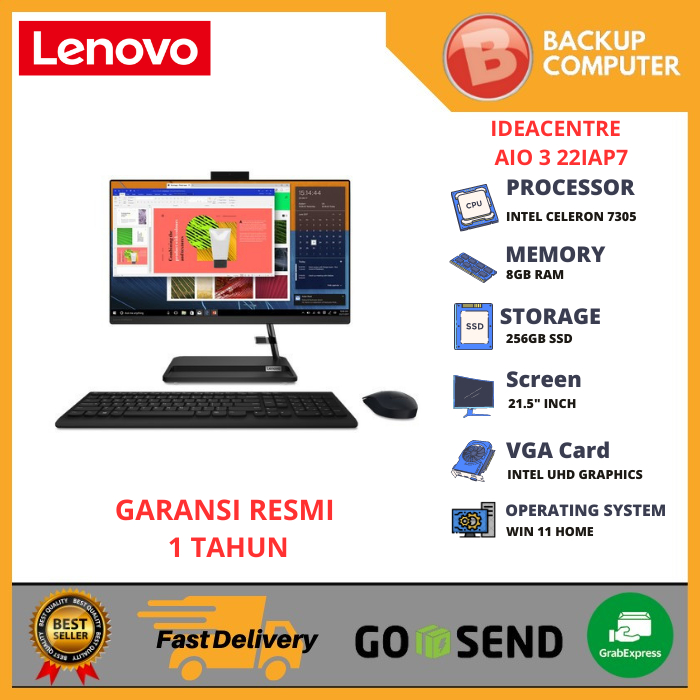LENOVO IDEACENTRE AIO 3 22IAP7 F0GG003YID Intel® Celeron® 7305
