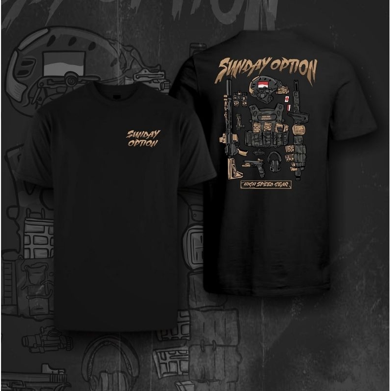 Kaos tactical baju skirmish TNI / Brimob / airsofter tactical combat tshirt non bdu pdl pdh kaos m4 