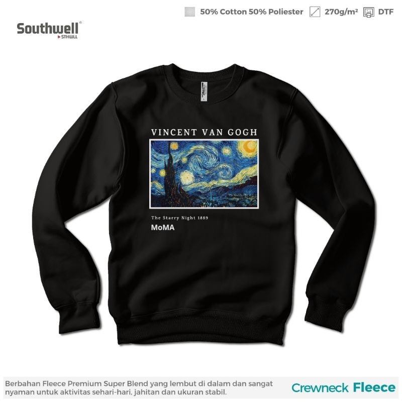 (Crewneck) Van Gogh the Starry Night - MoMA