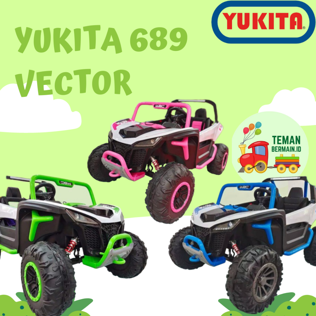 Mainan Anak Mobil Aki Yukita 689 VECTOR 24v Maenan Mobilan Anak