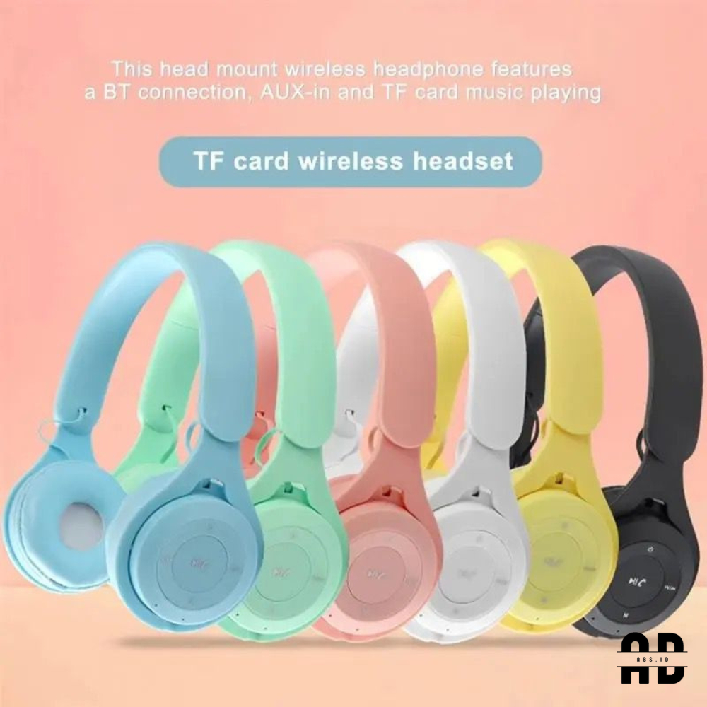Big Sale Abs - Headset Bluetooth Bando Macaron Y08 Headphone Super Bass Stereo Wireless Original