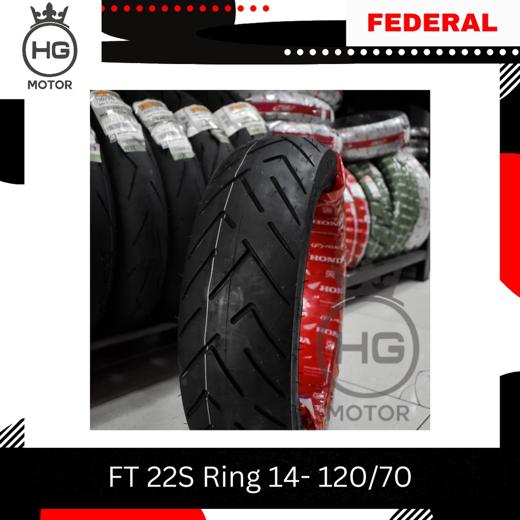 Ban Belakang Tubeless 120 70 ring 14 matic FEDERAL AHM 42711-K2S-N01