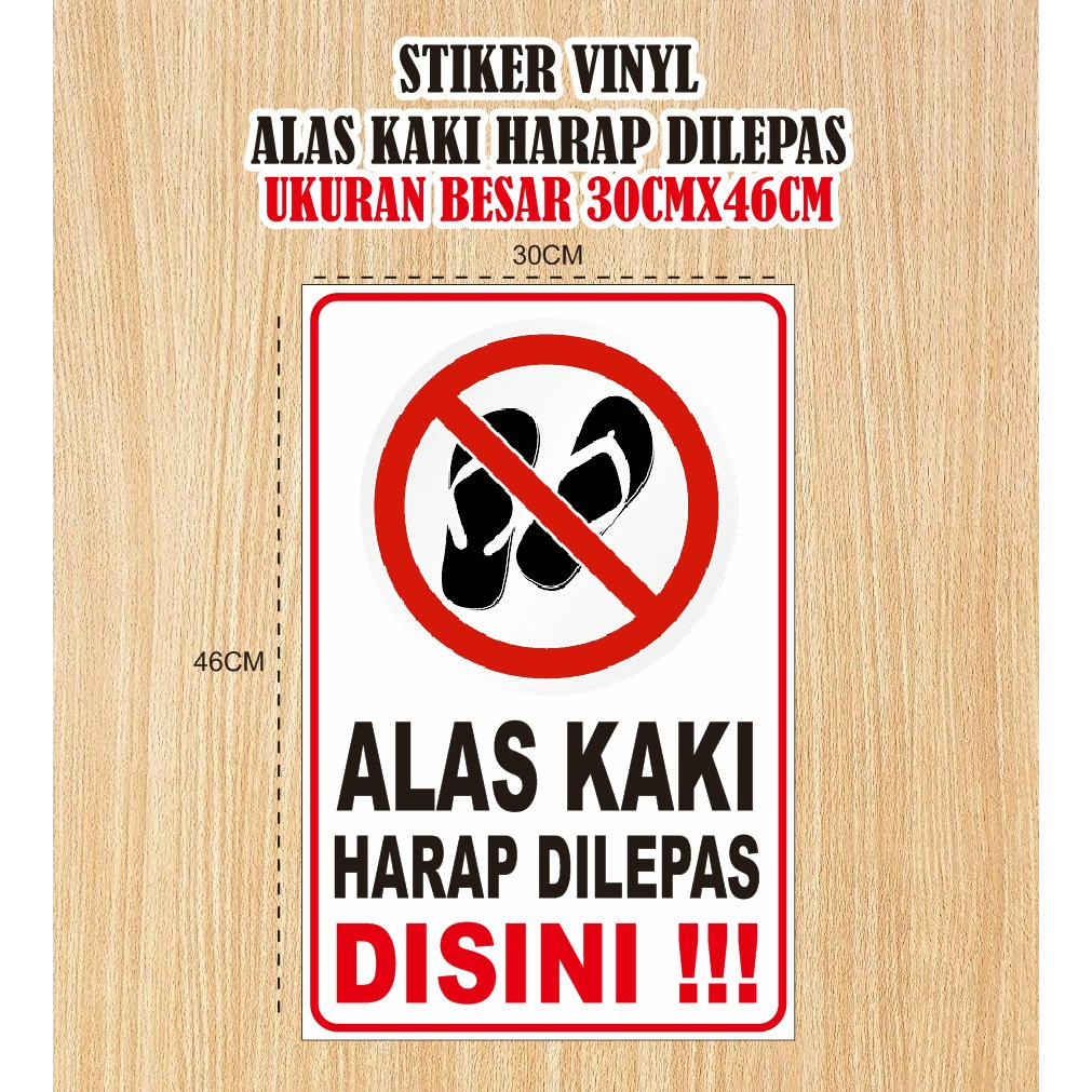 

Sticker alas kaki harap dilepas / stiker vinyl alas kaki harap dilepas