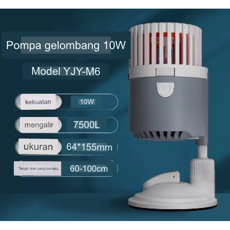 Yee YJY-M6 Akuarium Arus Wave Maker Pompa Akuarium Laut Gelombang Air Pompa Filter Fish Tank Bottom 
