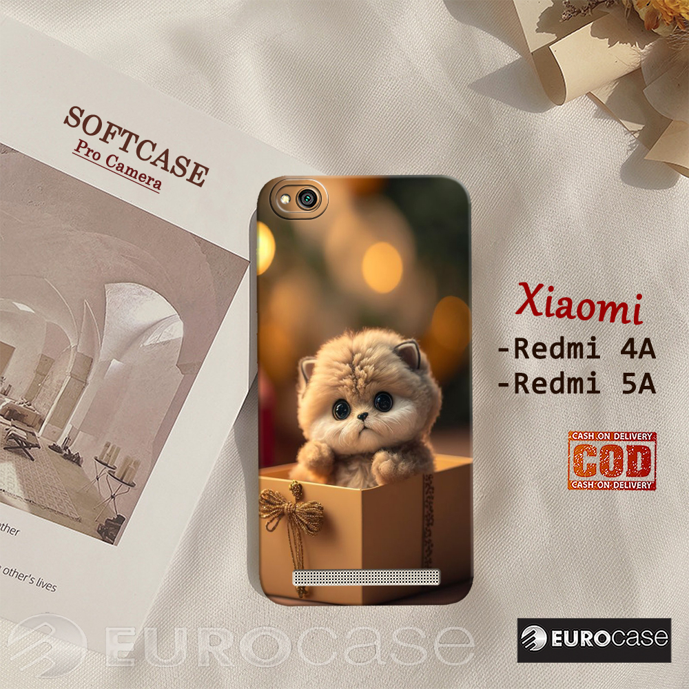 Casing Hp Xiaomi Redmi 4A / Redmi 5A - Fashion Case Kucing - Soft Case Hp Xiaomi Redmi 4A / Redmi 5A